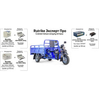 Грузовой электрический трицикл Rutrike Эксперт ПРО 2000 темно-синий-2780 024610-2780