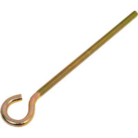 Винт-полукольцо с метрической резьбой крепежная техника 8x150 мм, цинк, 10 шт. 497292 БК