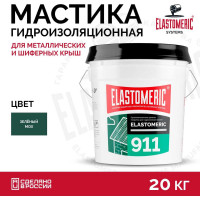 Кровельная мастика Elastomeric Systems акриловая 20кг зеленый мох elastomeric 911 6005002