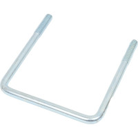 Скоба П-образная Мир Хомутов 80x80 мм, с резьбой М8, без гаек, в упаковке 4 шт. VENT80х80М8PCH51(4)