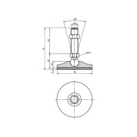 Опора KIPP K0742.105010X50