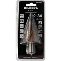 Сверло ступенчатое кобальтовое по металлу Hilberg 9-36 мм (10ступ) (Р6М5) HSS-COBALT, ST0936
