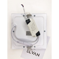 Светильник светодиодный встраиваемый Elvan 102SQ-12W-3000K-Wh VLS-102SQ-12W-WW-Wh