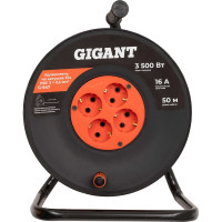 Gigant Удлинитель на катушке б/з ПВС 2x2.5 50м IP20 G-847