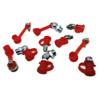 Колпачок для пресс-масленок "H" 42мм, компл. 10 шт., красный MasloSmenka 011001-10