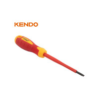 Отвертка диэлектрическая шлицевая KENDO VDE SL5.5x125 мм, 1000 В 20405