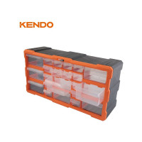 Вертикальный пластмассовый органайзер KENDO 22 ящика 90247