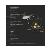 Третья рука с увеличительной линзой SN-396N Pro'sKit 00449151