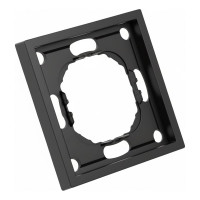 Рамка STEKKER PFR00-5001-05 1-местная, серия Эмили, черный уголь, soft touch, 49858