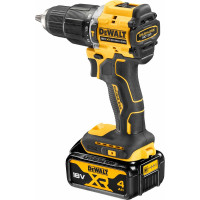 Аккумуляторная ударная дрель-шуруповерт DEWALT DCD100YM2T, 18 В, 1650 об/мин, 28050 уд/мин, с 2 АКБ 4 Ач и ЗУ, в кейсе TSTAK DCD100YM2T-QW