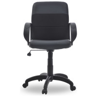 Кресло Фабрикант Чери В Кожа иск DO №350 черный Ткань Мебельная ТК-1 черный ТГ PL 600 PL ролик ст 4610018464945