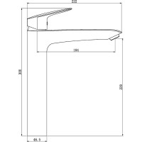 Смеситель для чаши ESKO, Калининград/Kaliningrad, хром, KG25