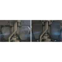 Защита топливного бака АвтоБРОНЯ для Volkswagen Tiguan 4WD 2011-2017, st 2mm, 111.05846.1