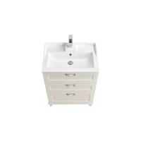 Тумба-умывальник AQUATON Леон 65 Н Дуб белый Раковина Фабиа 650 00031454 1A194601LBPS0