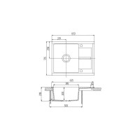 Кухонная Мойка AQUATON Делия 65 Песочная NEW 00059001 1A718632DE220