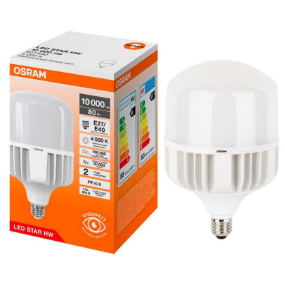 Высокомощная светодиодная лампа Osram LED STAR HW 80W/840 230V E27/E40 8x1 RU 4099854121234