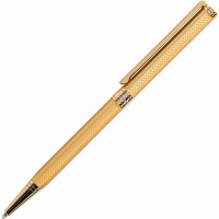 Подарочная шариковая ручка GALANT Stiletto Gold, золотистый корпус, золотистые детали, 0,7мм, синяя, 140527