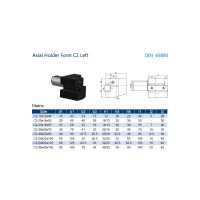 Резцедержатель C2-30x20 Prosaers 20504