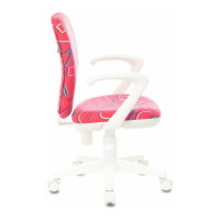 Детское кресло Бюрократ KD-W10AXSN малиновый Sticks 05, крестовина пластик, пластик белый 1623201