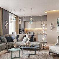 Торшер ODEON LIGHT LED 68W CARAMELLA 5416_68FL