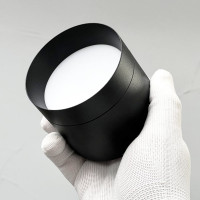 Накладной светильник truEnergy под лампу GX53 D82xH70мм IP20 черный/алюминий 21026