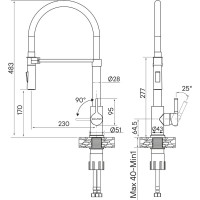Смеситель для кухни Paulmark HALT хром Ha214021-CR