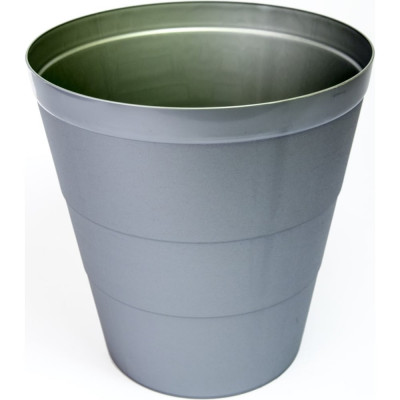 Цельная корзина для бумаг Calligrata Uni пластик 14 л серая 4754043