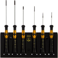 Набор отверток Wera A/6 Electronics Screwdriver Set+Rack 6 шт. WE-030170