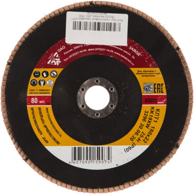 Круг лепестковый торцевой KK19XW КЛТ1 (180х22 мм; P60) БАЗ 960000026098