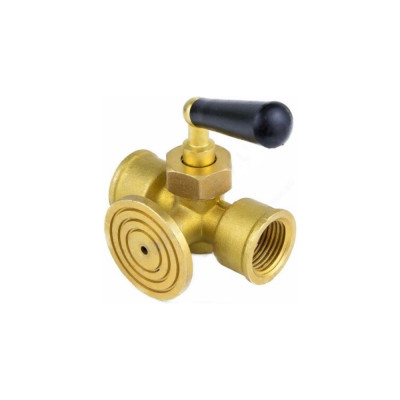 Кран для манометра Aquasfera латунь, G1/2 Ру16 м/р, рукоятка, фланец 1065-01 012-0099