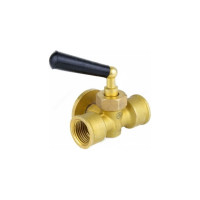 Кран для манометра Aquasfera латунь, G1/2 Ру16 м/м., рукоятка, фланец 1063-01 012-0097