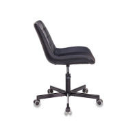 Компьютерное кресло Бюрократ CH-350M черный искусственная кожа/ткань CH-350M/BLACK