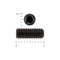 Установочный винт с внутренним шестигранником КРЕП-КОМП DIN 913, 4x10, пр. 12.9, тупой конец, черный, 100 шт. ву410пр