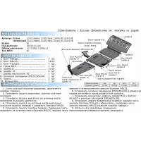 Защита КПП Rival для Mitsubishi Pajero IV 2006-2011 2011-н.в., с крепежом, 333.4044.1