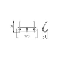 Планка Frap 3 крючка F201-3 515492