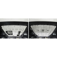 Защита картера и КПП Rival для Lada Vesta седан, универсал (V - 1.6; 1.8) 2015- штампованная, алюминий 3 мм, без крепежа, 3.6029.1
