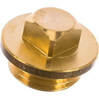 Заглушка Viega Н, 1/2", латунь, с квадратом, с цилиндрической резьбой 100797