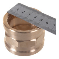 Муфта Viega ВВ, 1 1/2", бронза RX, равнопроходная 267766