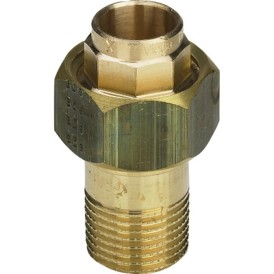 Разъемное соединение Viega бронза-латунь с переходом на резьбу DN 35х1 1/4" Нр 108427