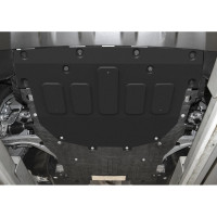 Защита картера и КПП Rival черная для Land Rover Discovery Sport I рестайлинг V - 2.0 3.3132.1