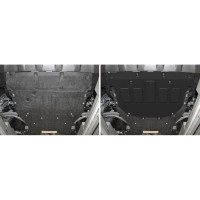 Защита картера и КПП Rival черная для Land Rover Discovery Sport I рестайлинг V - 2.0 3.3132.1
