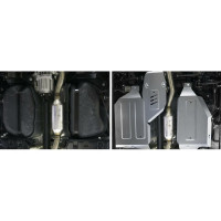 Защита топливного бака и редуктора Rival для Mitsubishi ASX 4WD V - 2.0 2010-2019 333.4054.1