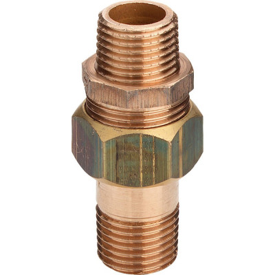 Разъемное соединение Viega НН 3/4", с плоским уплотнением, бронза, сгон 320201