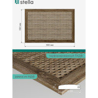 Экран на батарею отопления STELLA МДФ 90x60 см., Глория дуб винтаж ЦБ-00002229