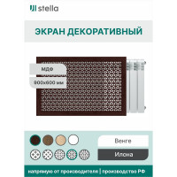 Экран на батарею отопления STELLA МДФ 90x60 см., Илона венге ЦБ-00005422