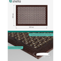 Экран на батарею отопления STELLA МДФ 90x60 см., Илона венге ЦБ-00005422