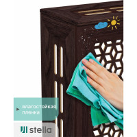 Экран на батарею отопления STELLA МДФ 90x60 см., Илона венге ЦБ-00005422