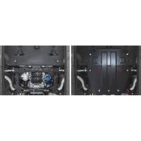 Защита картера + комплект крепежа АвтоБроня Сталь Kia Stinger 2018- 111.02841.1
