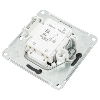 1-клавишный переключатель Systeme Electric AtlasDesign Карбон с подсветкой, сх.6а SE ATN001063