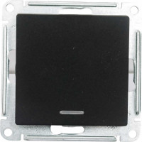 1-клавишный переключатель Systeme Electric AtlasDesign Карбон с подсветкой, сх.6а SE ATN001063